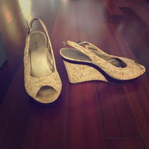 Vaneli Cork Wedge Sandal
